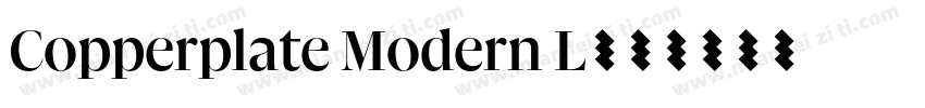 Copperplate Modern L字体转换